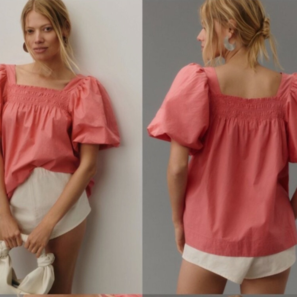 Maeve By Anthropologie Puff-sleeve